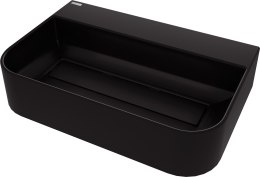 Umywalka granitowa nablatowa z miejscem na baterię - z maskownicą