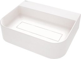 Umywalka granitowa nablatowa z miejscem na baterię - z maskownicą