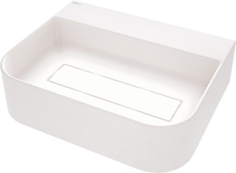 Umywalka granitowa nablatowa z miejscem na baterię - z maskownicą