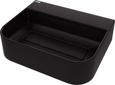 Umywalka granitowa nablatowa z miejscem na baterię - z maskownicą