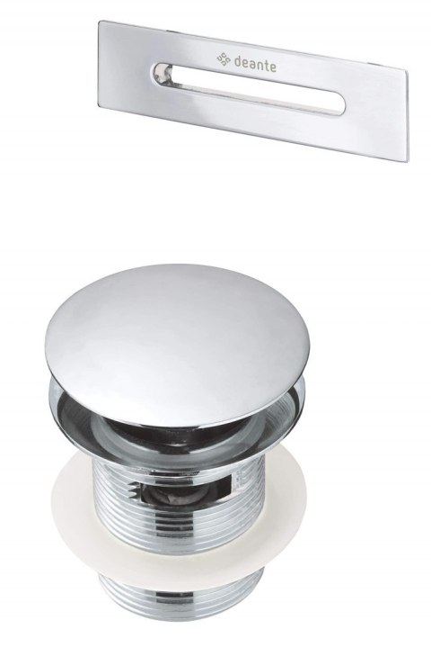 Zestaw akcesoriów do wanny DEANTE KYY010B - korek click-clack i przelew - srebrny