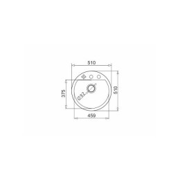 Zlewozmywak PYRAMIS MIDO fi51 1B beż piaskowy
