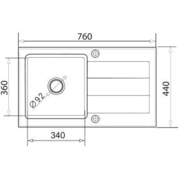 Zlewozmywak PYRAMIS SPARTA biały