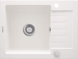 Zlewozmywak Deante 1-komorowy Zorba z krótkim ociekaczem 44 x 58cm alabaster (ZQZ_A11A)