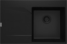 Zlewozmywak granitowy 1-komorowy z ociekaczem - lewy