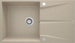 Zlewozmywak granitowy DEANTE CORIO ZRC711A 1-komorowy z ociekaczem Piaskowy