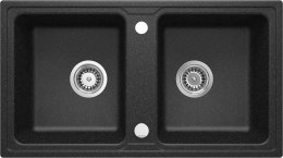 Zlewozmywak granitowy 2-komorowy ZQZ_2203 5907650851783