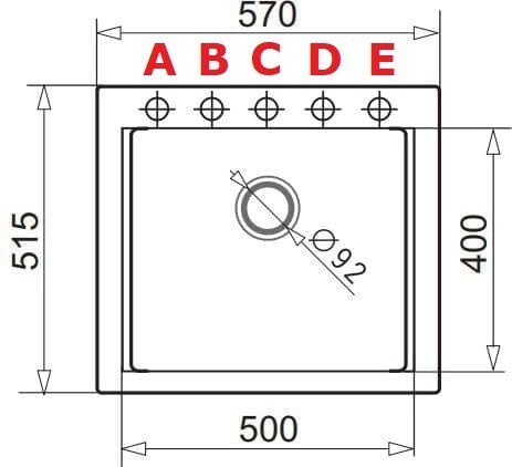 Zlewozmywak granitowy PYRAMIS SIROS (57x51,5) 1B 070169001 volcano