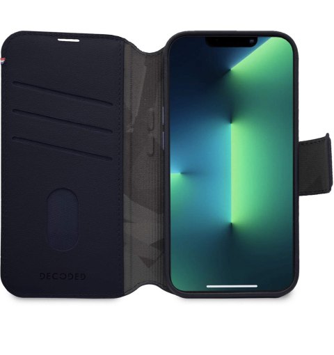 Decoded Detachable Wallet - skórzana obudowa ochronna do iPhone 14 Pro Max kompatybilna z MagSafe (navy)