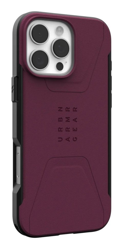 UAG Civilian Magsafe - obudowa ochronna do iPhone 16 Pro Max kompatybilna z MagSafe (bordeaux)