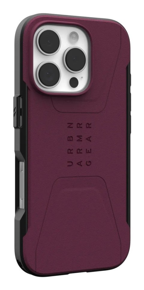 UAG Civilian Magsafe - obudowa ochronna do iPhone 16 Pro kompatybilna z MagSafe (bordeaux)