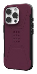 UAG Civilian Magsafe - obudowa ochronna do iPhone 16 Pro kompatybilna z MagSafe (bordeaux)