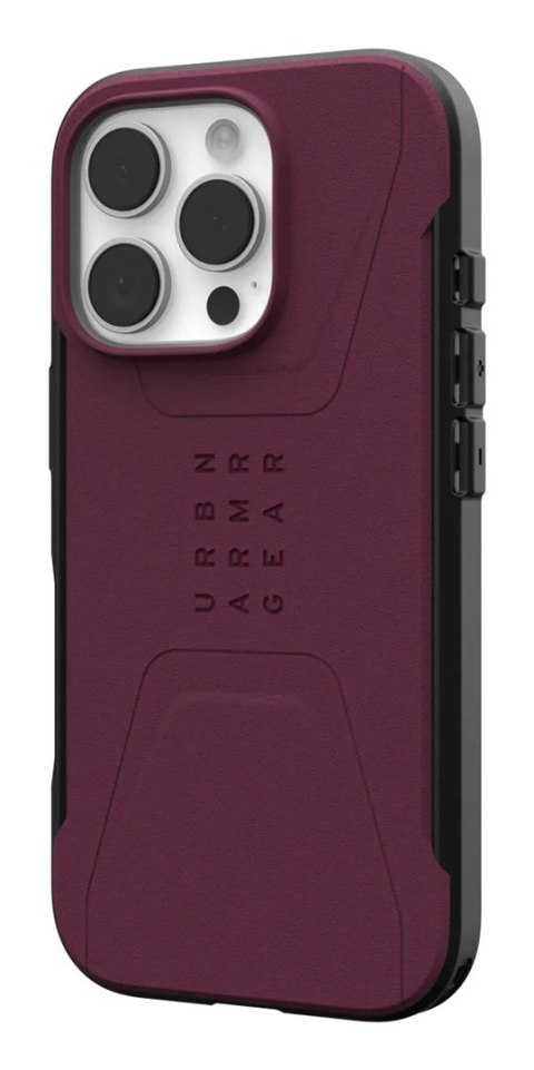 UAG Civilian Magsafe - obudowa ochronna do iPhone 16 Pro kompatybilna z MagSafe (bordeaux)