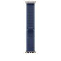 Apple Watch 49mm Blue/Bright Blue Trail Loop M/L - Natural Titanium Finish