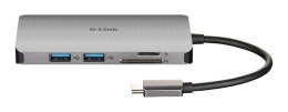 D-Link DUB-M810 stacja dokująca Przewodowa USB 3.2 Gen 1 (3.1 Gen 1) Type-C Aluminium