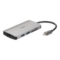 D-Link DUB-M810 stacja dokująca Przewodowa USB 3.2 Gen 1 (3.1 Gen 1) Type-C Aluminium