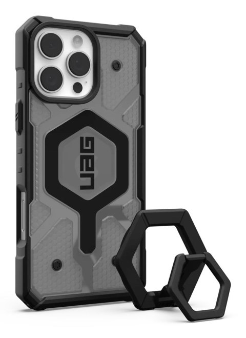 Obudowa ochronna UAG Pathfinder Clear Magsafe Bundle do iPhone 16 Pro Max z podstawką Magnetic Ring Stand (ash/black)