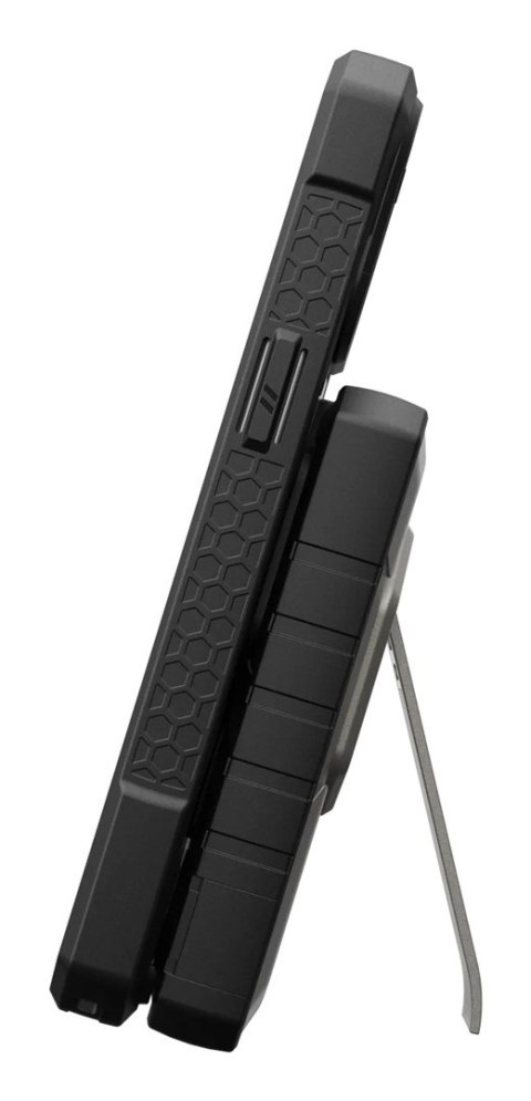 Powerbank UAG Rugged 10K - 10000 mAh z podstawką, ładowanie bezprzewodowe 10W, kompatybilny z MagSafe, kabel w zestawie (black/t