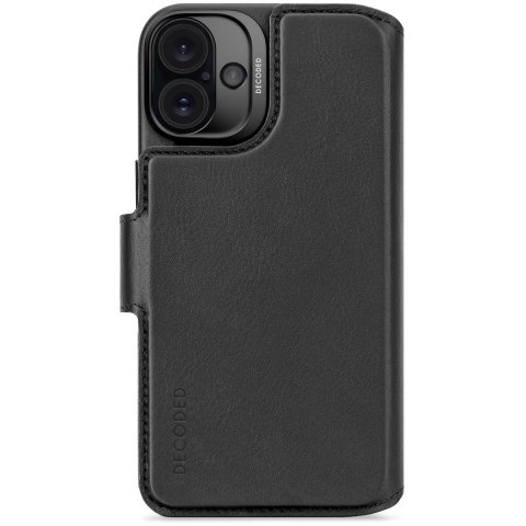 Skórzana obudowa ochronna do iPhone 16 Plus kompatybilna z MagSafe (black)