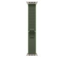 Zegarek Apple Watch 49mm Green/Neon Trail Loop M/L - Natural Titanium Finish