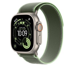 Zegarek Apple Watch 49mm Green/Neon Trail Loop M/L - Natural Titanium Finish
