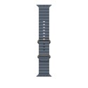 Zegarek Apple 49mm Anchor Blue Ocean Band - Natural Titanium Finish