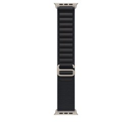 Zegarek Apple 49mm Black Alpine Loop - Medium - Natural Titanium Finish