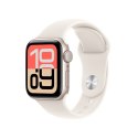 Zegarek Apple Watch SE 3 GPS 40 mm, aluminiowa obudowa w kolorze Starlight z paskiem Starlight Sport Band - M/L