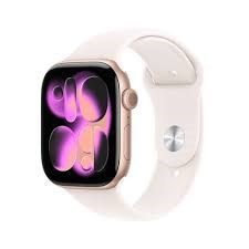 Zegarek Apple Watch Series 11 GPS 46mm Rose Gold Aluminium Case z opaską Light Blush Sport - M/L