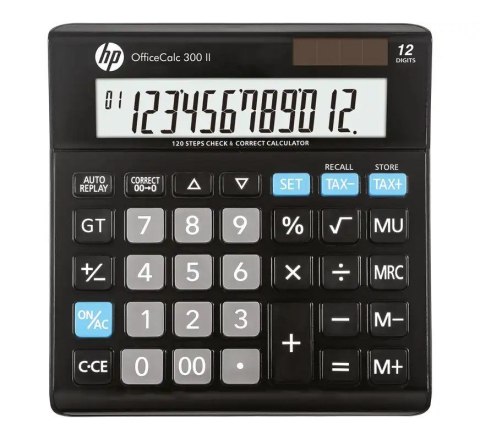 HP Kalkulator biurowy HP-OC 300 II/INT BX, 12-cyfr. wyświetlacz, 158x151x29mm, czarny