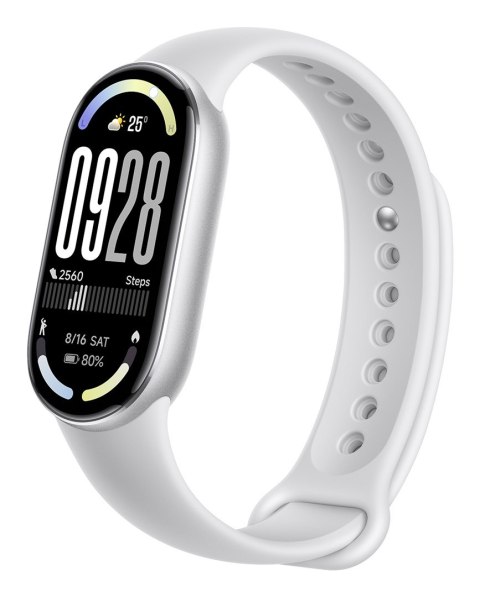 Opaska SmartBand Xiaomi Smart Band 10 Silver AMOLED 4,37 cm (1.72") Srebrna