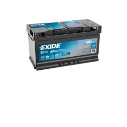 Akumulator EXIDE 12V 100Ah/850A START&STOP EFB (P+ biegun standardowy) 353x175x190 B13 - stopka o wysokości 10,5 mm (efb/rozruch