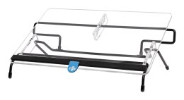 R-Go Tools Uchwyt na dokumenty R-Go Flex Read, ergonomiczny, z miękką piankową podpórką pod nadgarstek, przezroczysty akryl