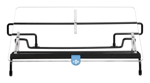 R-Go Tools Uchwyt na dokumenty R-Go Flex Read, ergonomiczny, z miękką piankową podpórką pod nadgarstek, przezroczysty akryl