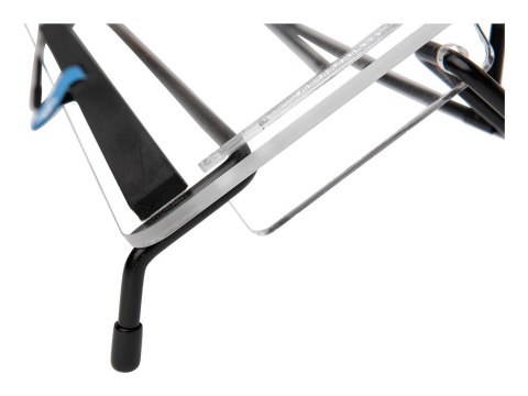 R-Go Tools Uchwyt na dokumenty R-Go Flex Read, ergonomiczny, z miękką piankową podpórką pod nadgarstek, przezroczysty akryl