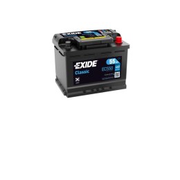 Akumulator EXIDE 12V 55Ah/460A CLASSIC (rozruchowy) 242x175x190 B13 - stopka o wysokości 10,5 mm