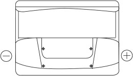 Akumulator EXIDE 12V 55Ah/460A CLASSIC (rozruchowy) 242x175x190 B13 - stopka o wysokości 10,5 mm