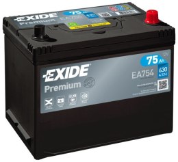 Akumulator EXIDE 12V 75Ah/630A PREMIUM (P+, en) 270x173x222