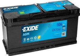 Exide EK1060 akumulator samochodowy AGM (Absorbed Glass Mat) 106 Ah 12 V 950 A