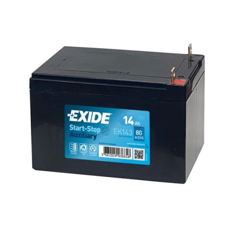 Exide Start-Stop Auxiliary EK143 akumulator samochodowy AGM (Absorbed Glass Mat) 14 Ah 12 V 80 A Samochód