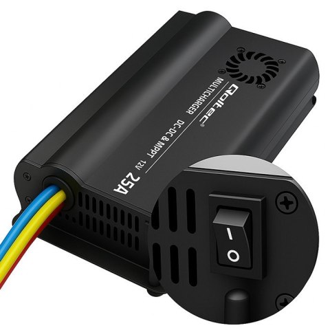 Automatyczna ładowarka DC-DC 12V z regulatorem MPPT 25A LiFePO4 AGM GEL STD