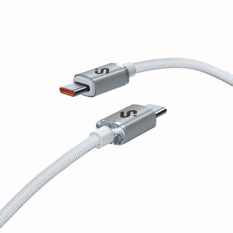 Kabel USB-C na USB-C Subblim OPTIMUS Biały 1 m