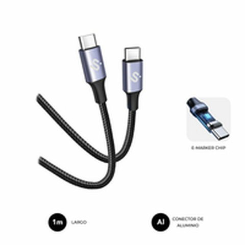 Kabel USB-C na USB-C Subblim PLUS Czarny 1 m