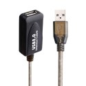 Kabel z rozgałęźnikiem USB Ewent 65 TU65U7005F Czarny 25 m
