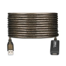 Kabel z rozgałęźnikiem USB Ewent 65 TU65U7005F Czarny 25 m