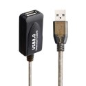 Kabel z rozgałęźnikiem USB Ewent 65 TU65U7005F Czarny 25 m