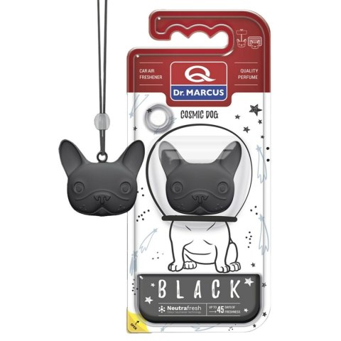 Odświeżacz powietrza do samochodu Dr Marcus COSMIC DOG BLACK black Plastikowy