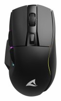 Mysz optyczna RGB Skiller SGM50W czarna + stacja