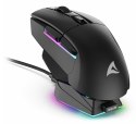 Mysz optyczna RGB Skiller SGM50W czarna + stacja