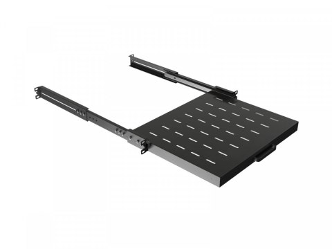 Półka wysuwana do szaf rack 19 cali 350mm czarna
